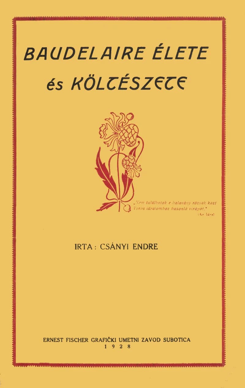 Baudalaire élete és költészete