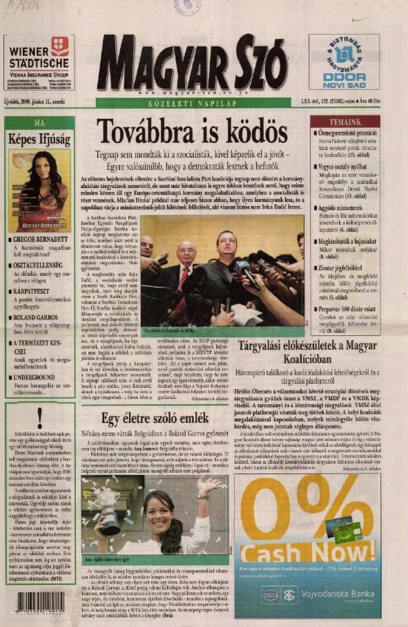 Magyar Szó, 65. évf. 2008. június 11. 132. sz. 1–20. oldal