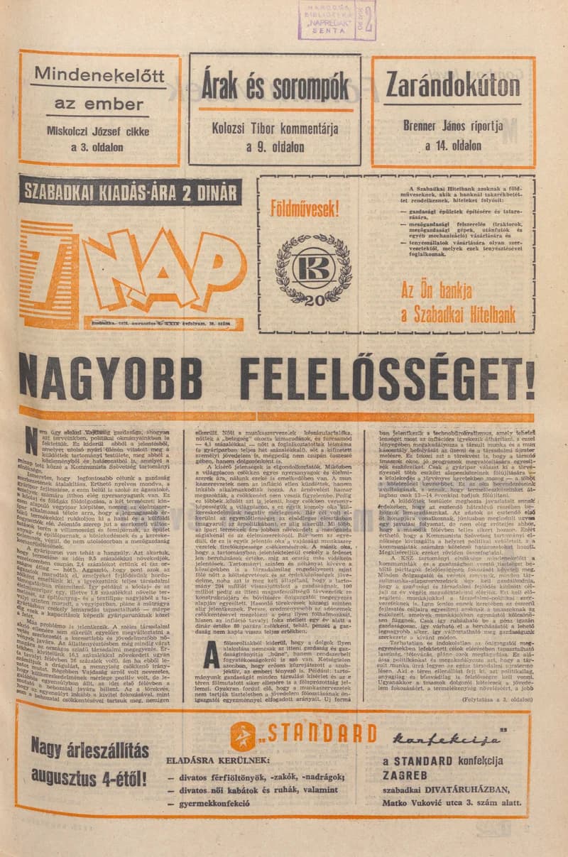 7 Nap, 30. évf. 1975. augusztus 1. 30. sz. 1–28. oldal