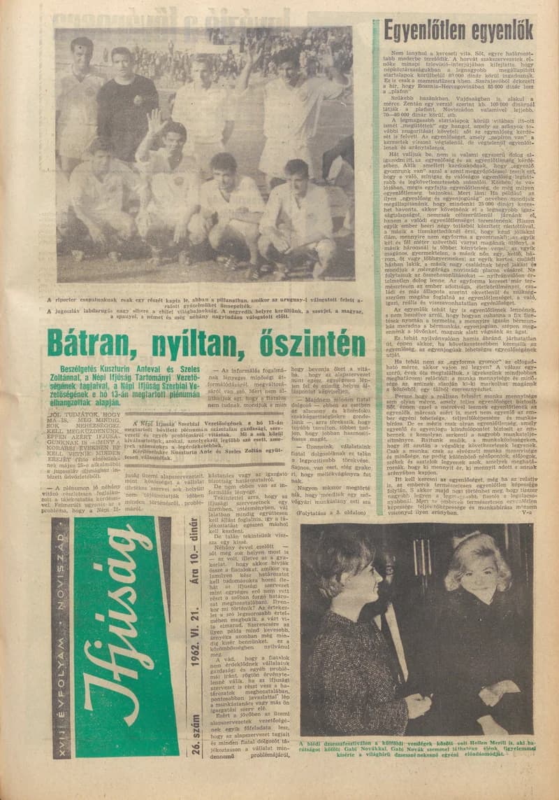 Ifjúság, 18. évf. 1962. június 21. 26. sz.