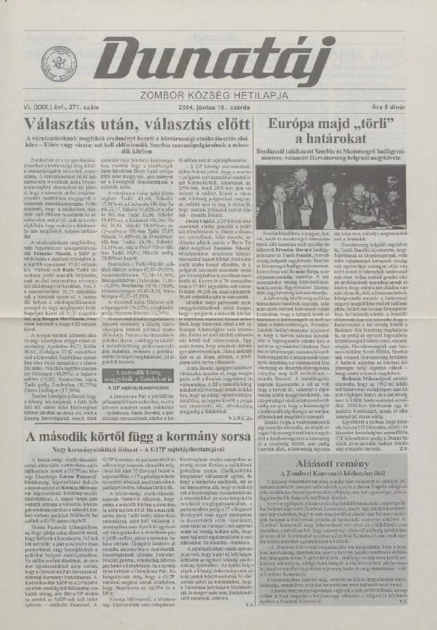 Dunatáj, 6. évf. 2004. június 16. 271. sz.