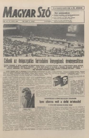 Magyar Szó, 43. évf. 1986. április 25. 113. sz. 1–24. oldal