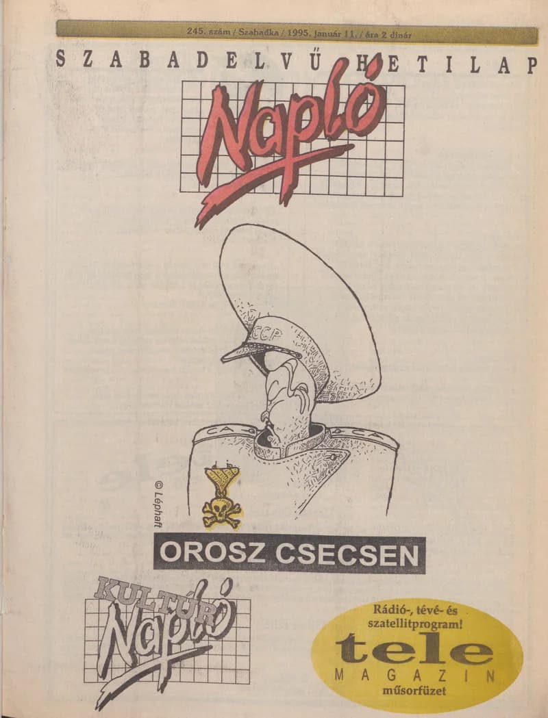 Napló - Szabadelvű hetilap, 6. évf. 1995. január 11. 245. sz.