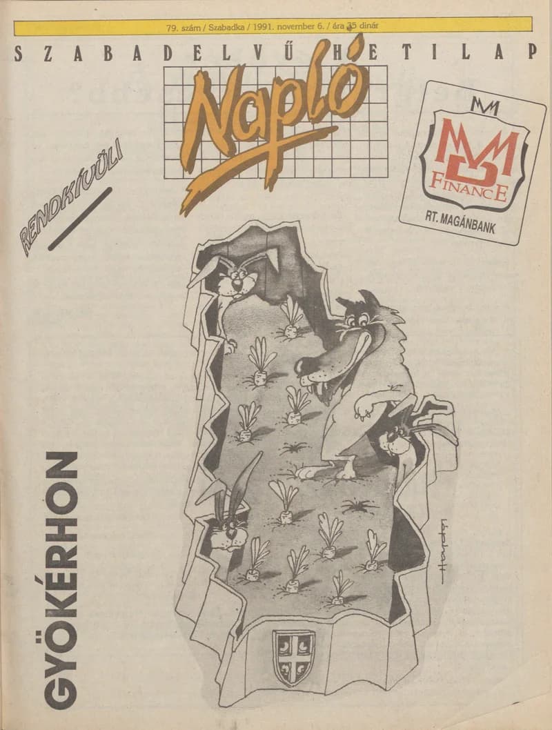 Napló - Szabadelvű hetilap, 2. évf. 1991. november 6. 79. sz.