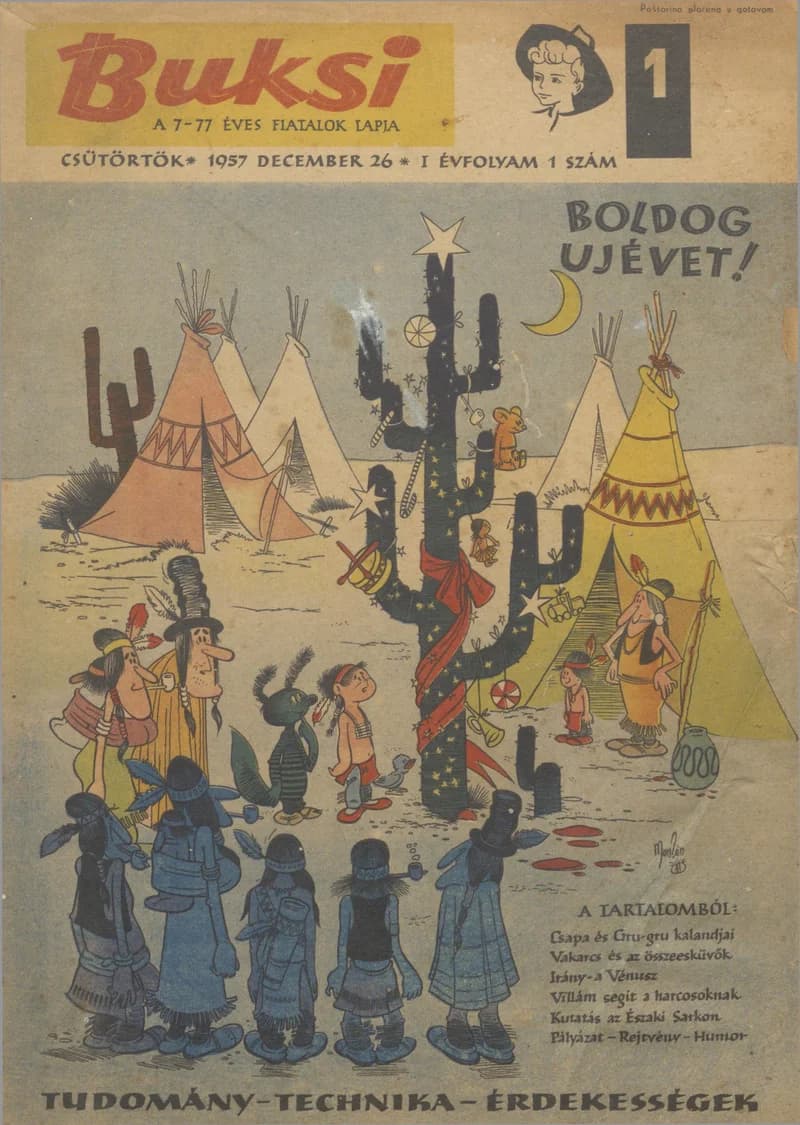 Buksi, 1. évf. 1957. december 26. 1. sz.