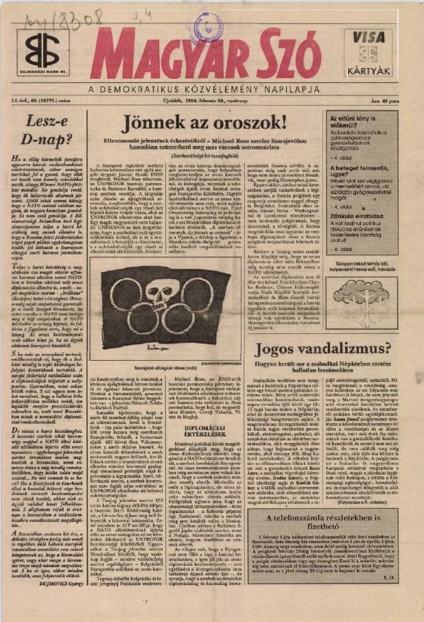 Magyar Szó, 51. évf. 1994. február 20. 46. sz. 1–16. oldal