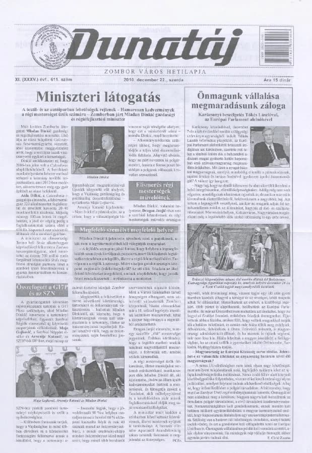 Dunatáj, 12. évf. 2010. december 22. 611. sz.