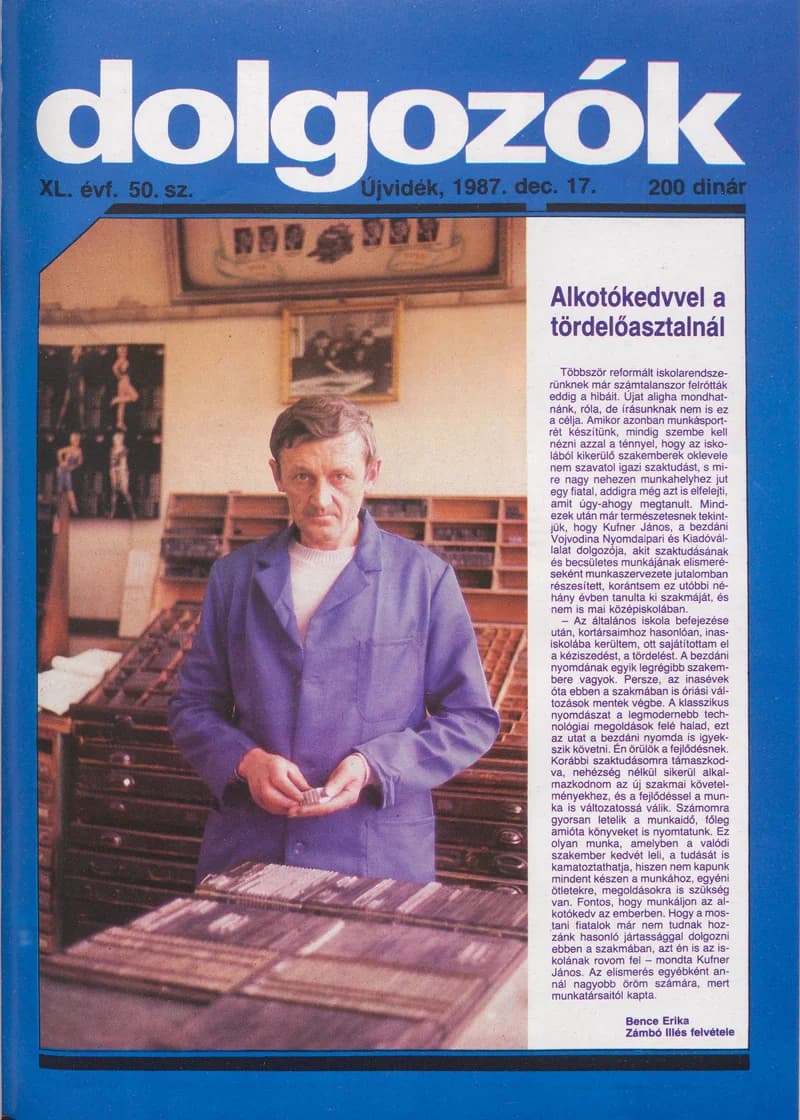 Dolgozók, 41. évf. 1987. december 17. 50. sz.