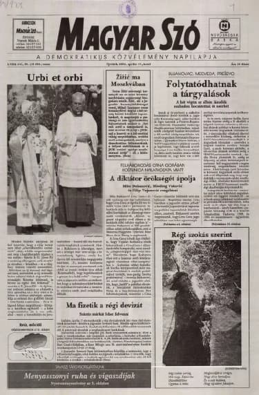 Magyar Szó, 58. évf. 2001. április 17. 89. sz. 1–16. oldal