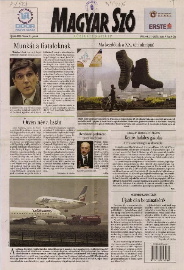 Magyar Szó, 63. évf. 2006. február 10. 32. sz. 1–20. oldal