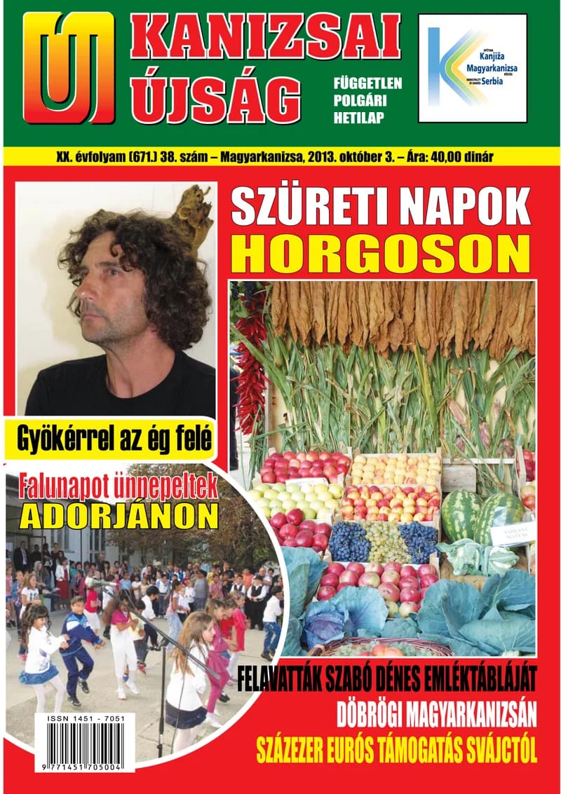 Új Kanizsai Újság, 20. évf. 2013. október 3. 38. sz.