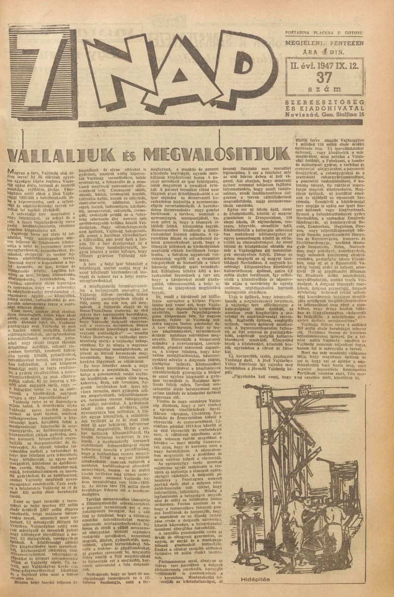 7 Nap, 2. évf. 1947. szeptember 12. 37. sz. 1–10. oldal