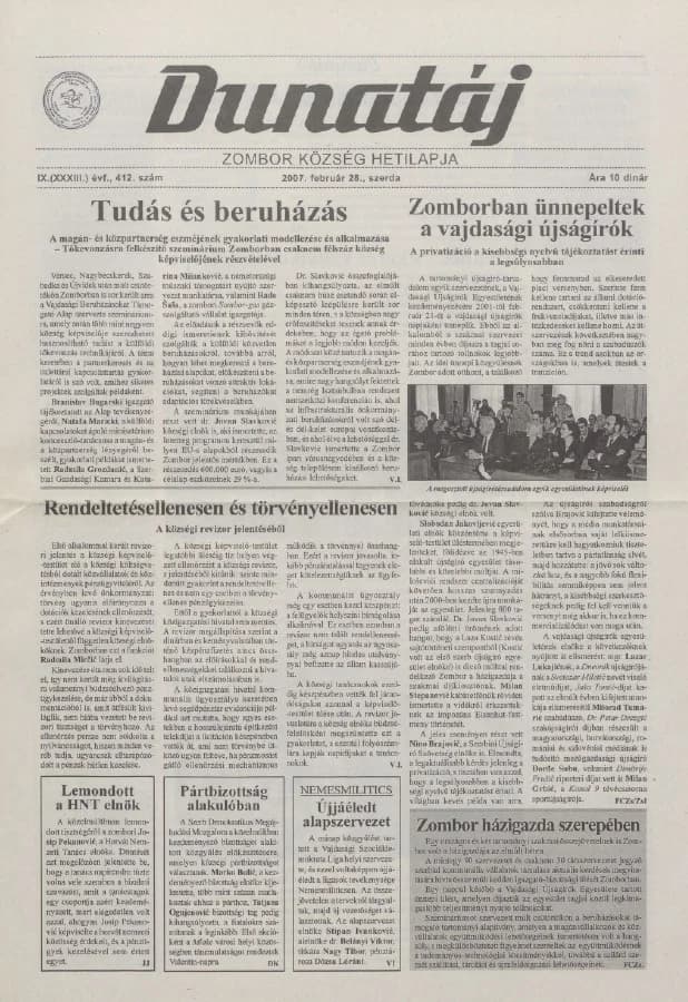 Dunatáj, 9. évf. 2007. február 28. 412. sz.