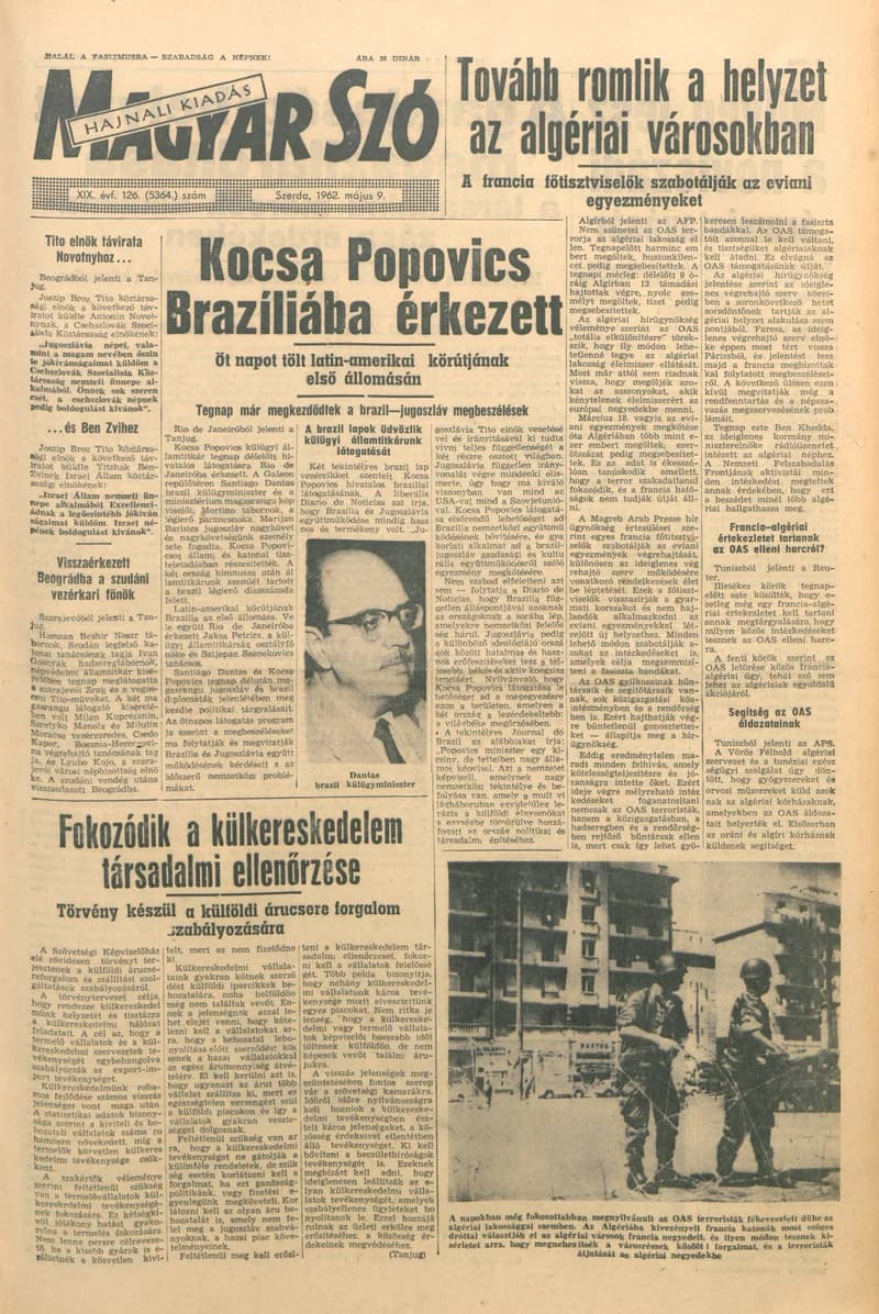 Magyar Szó, 19. évf. 1962. május 9. 126. sz. 1–14. oldal