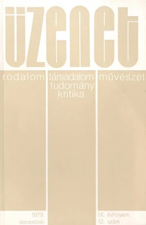 Üzenet, 9. évf. 1979. december. 12. sz. 707–772. oldal