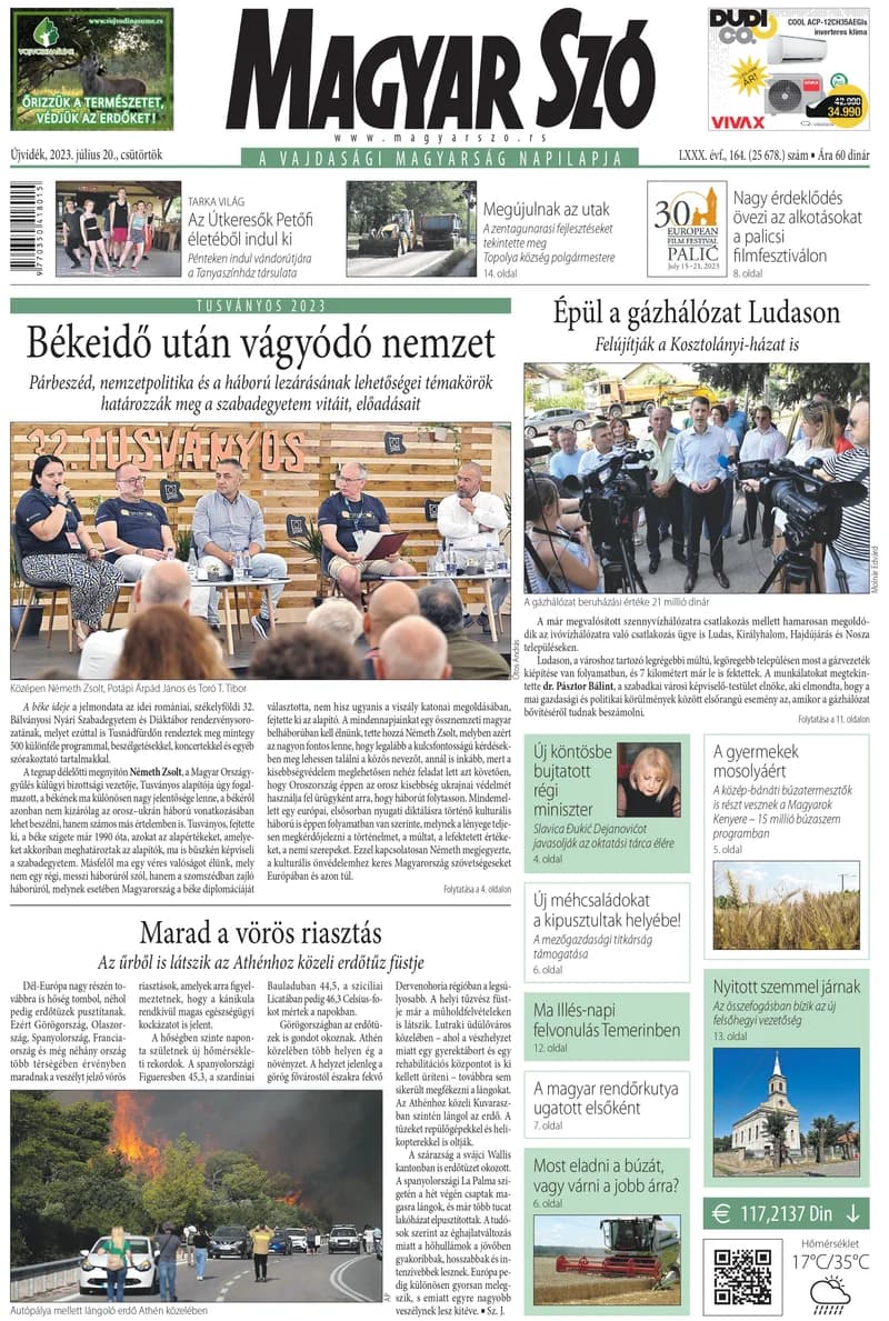 Magyar Szó, 80. évf. 2023. július 20. 164. sz. 1–20. oldal