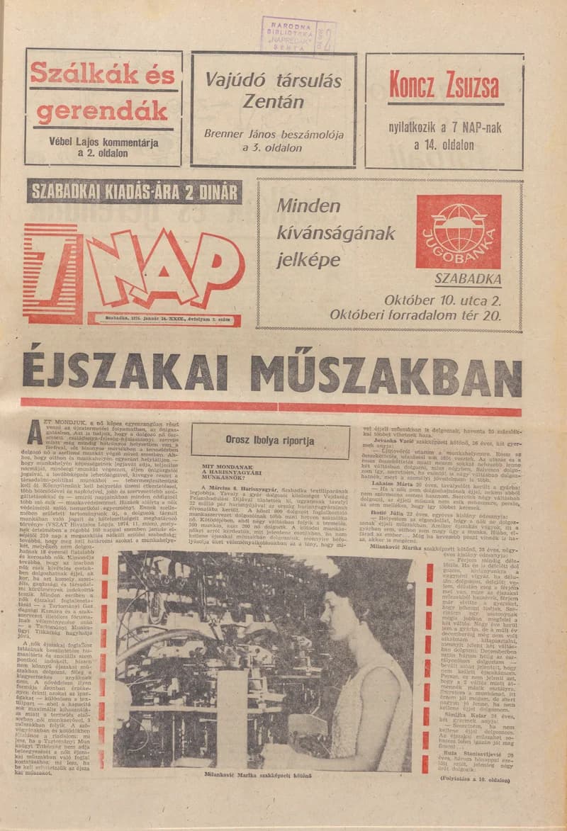 7 Nap, 30. évf. 1975. január 24. 3. sz. 1–28. oldal