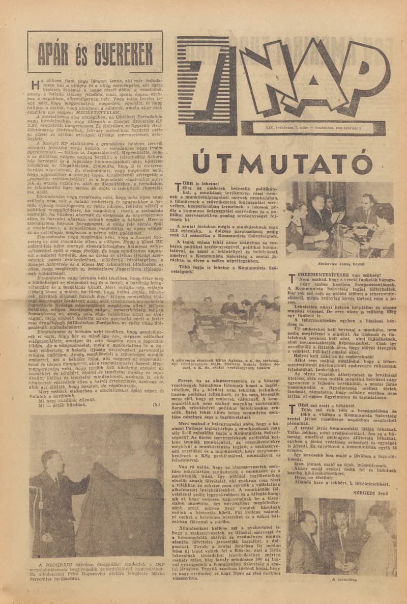 7 Nap, 14. évf. 1959. február 8. 7. sz. 1–20. oldal
