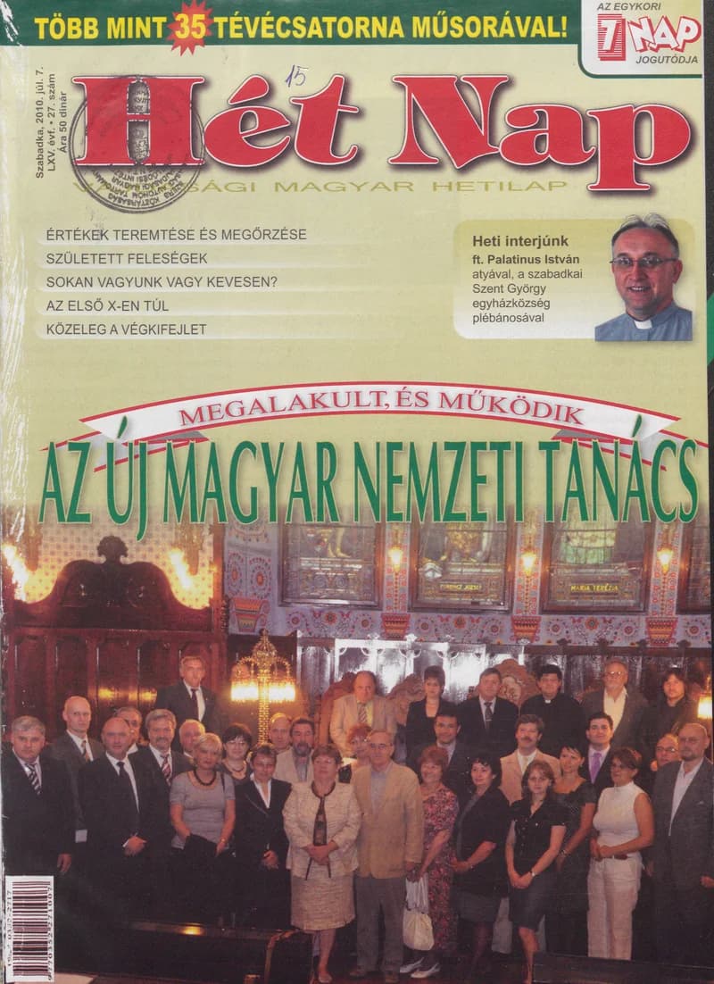 7 Nap, 65. évf. 2010. július 7. 27. sz.