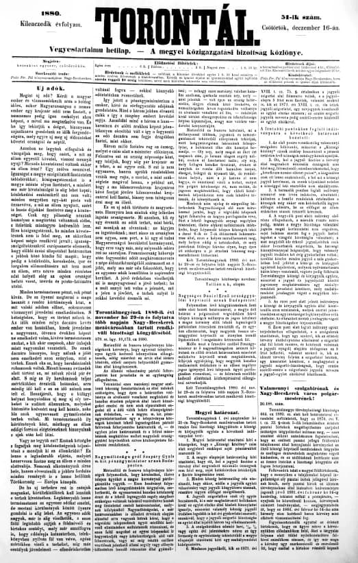 Torontál, 9. évf. 1880. december 16. 51. sz.