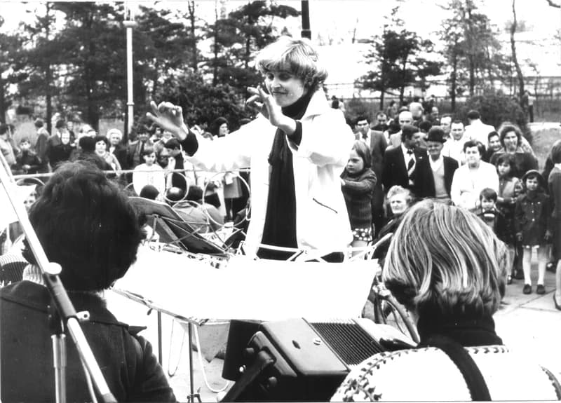 Majális a zentai népkertben