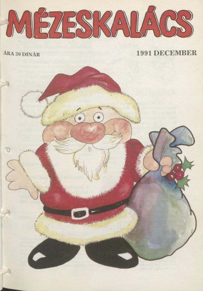 Mézeskalács, 39. évf. 1991. december. 10. sz.