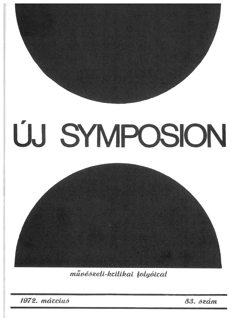Új Symposion, 8. évf. 1972. március. 83. sz. 106–169. oldal