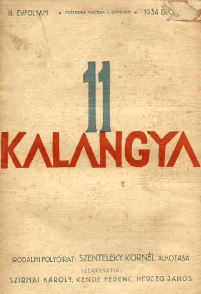 Kalangya, 3. évf. 1934. november. 11. sz. 769–848. oldal
