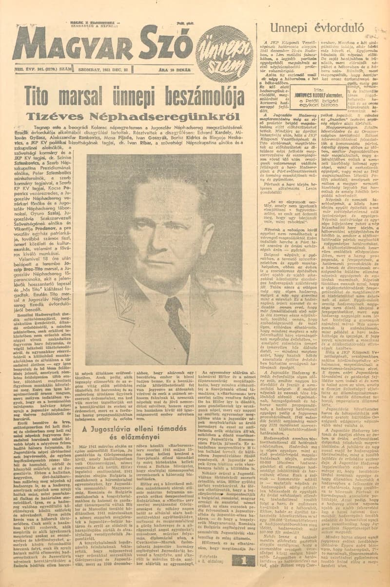 Magyar Szó, 8. évf. 1951. december 22. 301. sz. 1–12. oldal