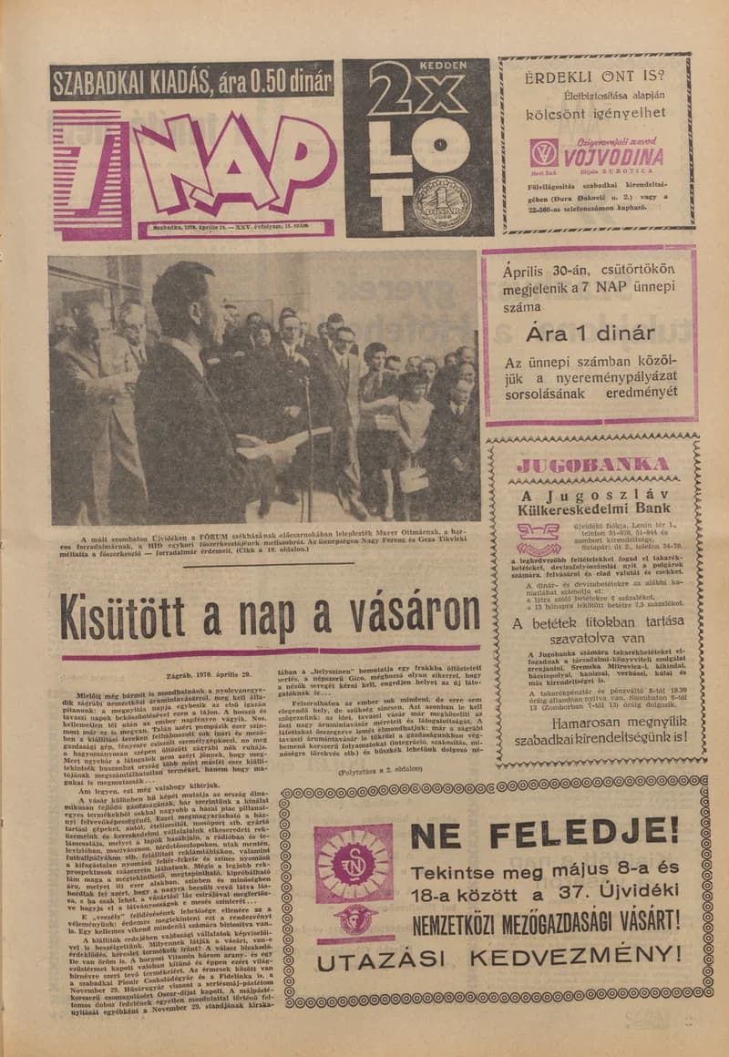 7 Nap, 25. évf. 1970. április 24. 18. sz. 1–16. oldal