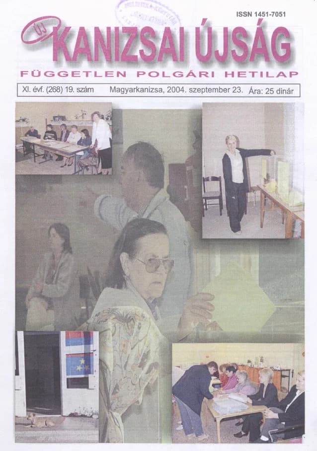 Új Kanizsai Újság, 11. évf. 2004. szeptember 23. 19. sz.