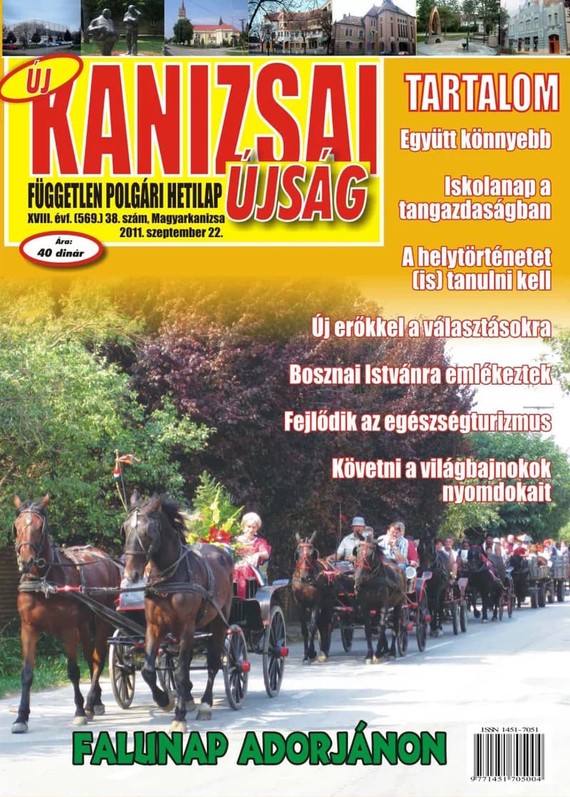 Új Kanizsai Újság, 18. évf. 2011. szeptember 22. 38. sz.