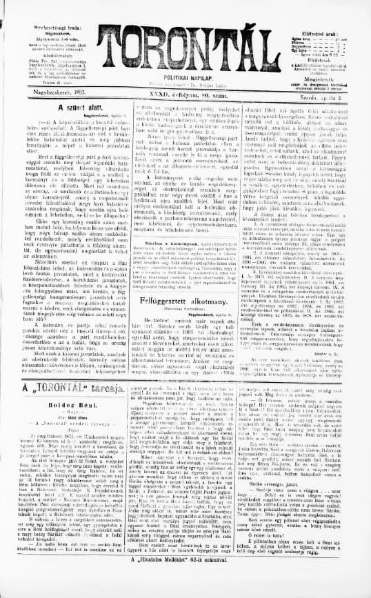 Torontál, 32. évf. 1903. április 8. 80. sz.