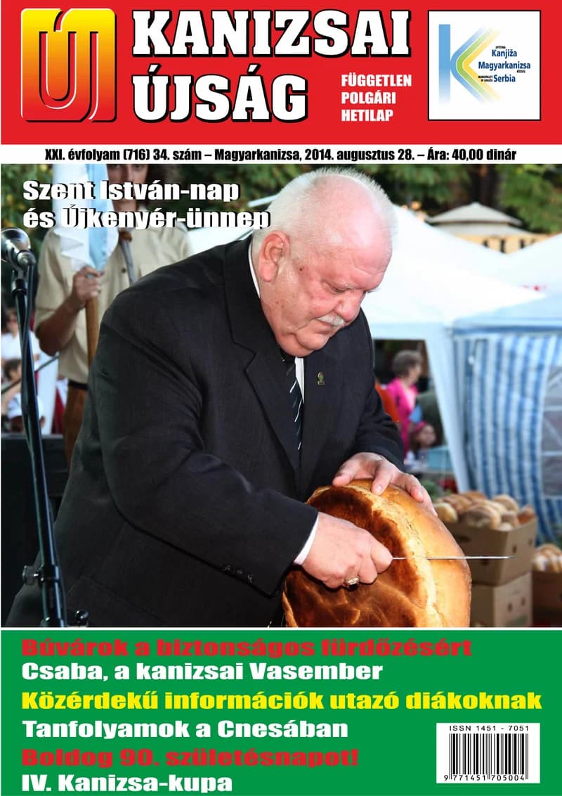 Új Kanizsai Újság, 21. évf. 2014. augusztus 28. 34. sz.