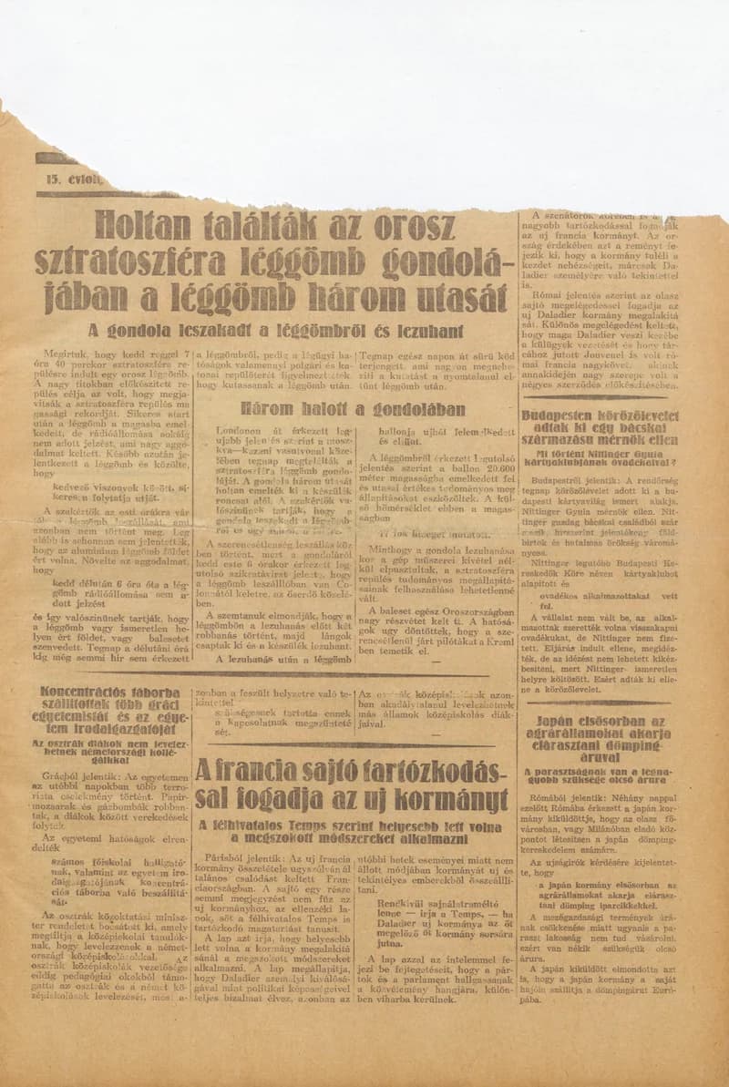 Reggeli Újság, 15. évf. 1934. február 1. 26. sz.