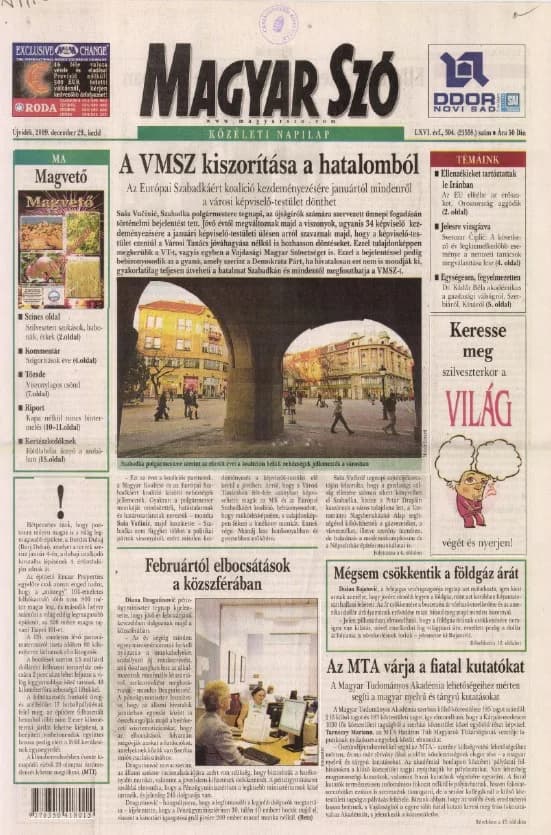 Magyar Szó, 66. évf. 2009. december 29. 304. sz. 1–20. oldal