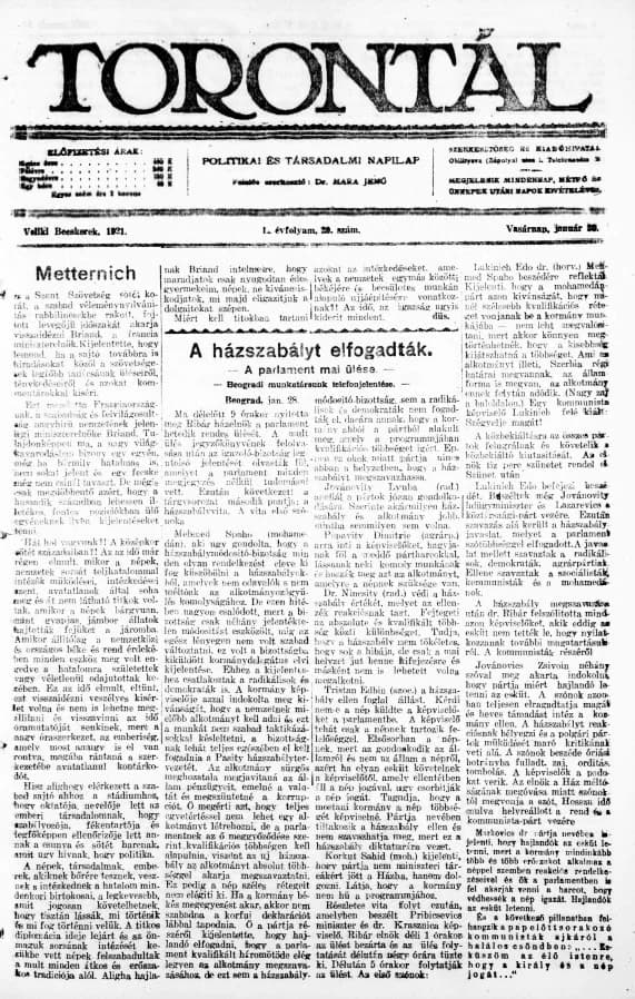 Torontál, 50. évf. 1921. január 30. 20. sz.