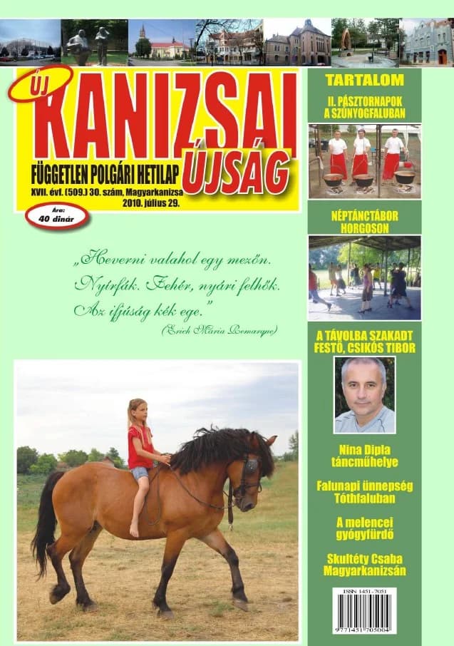 Új Kanizsai Újság, 17. évf. 2010. július 29. 30. sz.