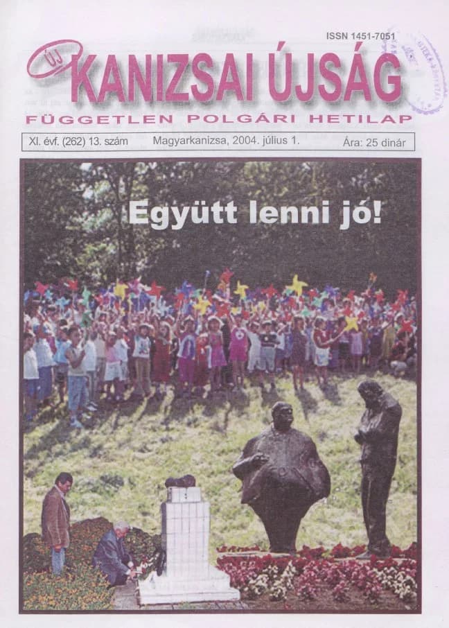 Új Kanizsai Újság, 11. évf. 2004. július 1. 13. sz.