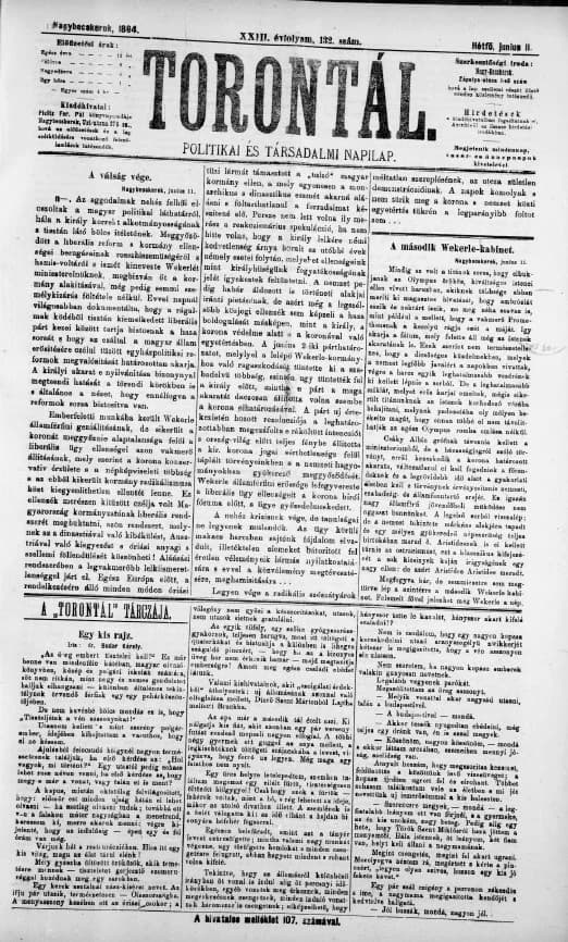 Torontál, 23. évf. 1894. június 11. 132. sz.