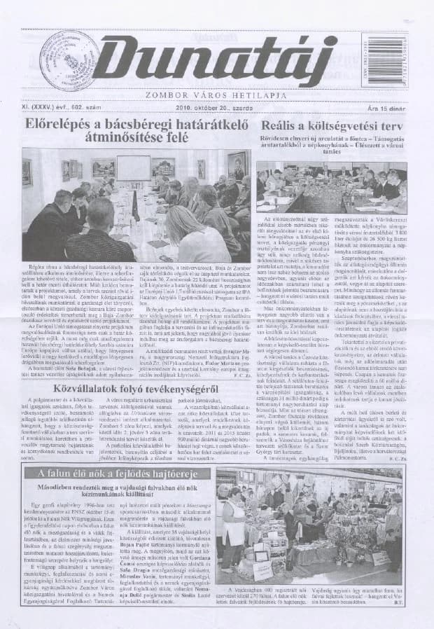 Dunatáj, 12. évf. 2010. október 20. 602. sz.