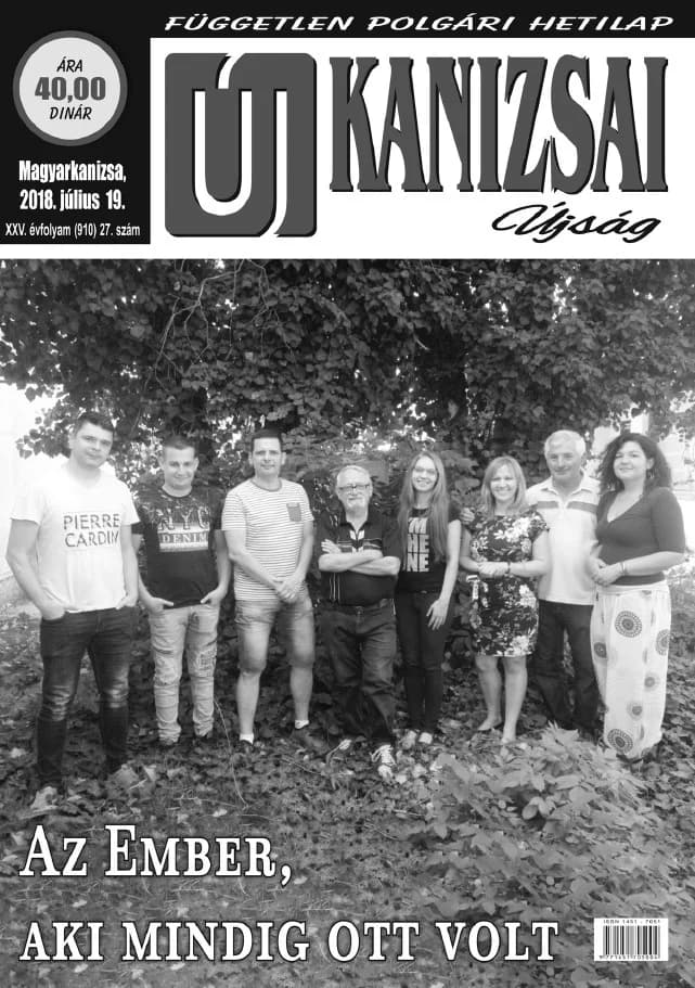 Új Kanizsai Újság, 25. évf. 2018. július 19. 27. sz.
