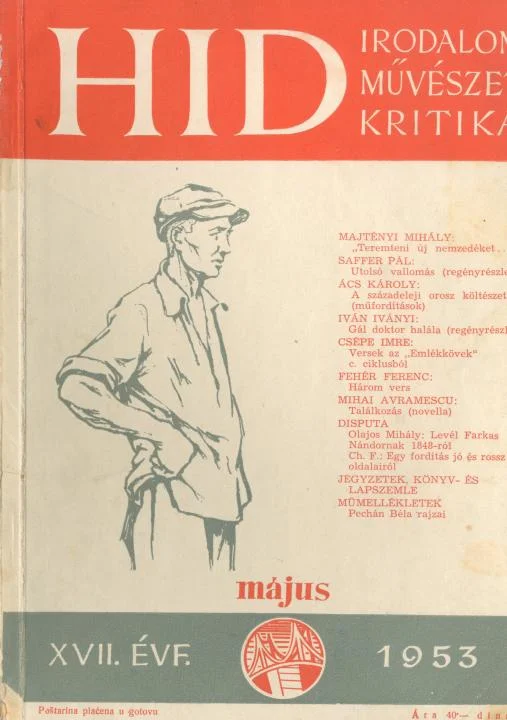 Híd, 17. évf. 1953. május. 5. sz. 309–372. oldal