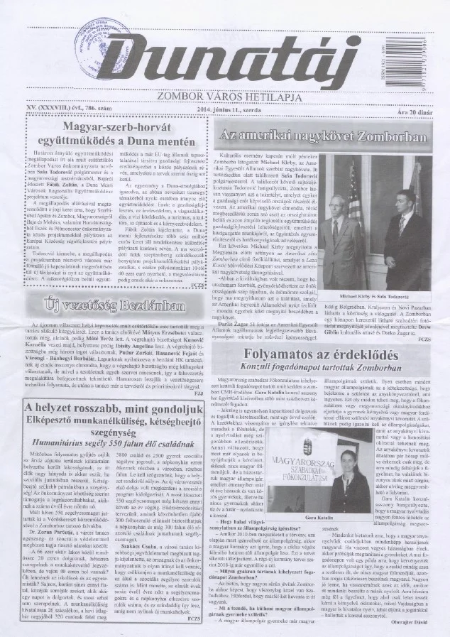 Dunatáj, 16. évf. 2014. június 11. 786. sz.