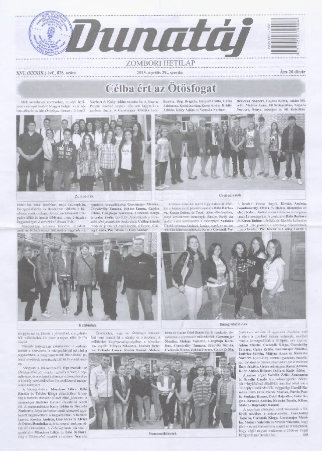 Dunatáj, 17. évf. 2015. április 29. 828. sz.