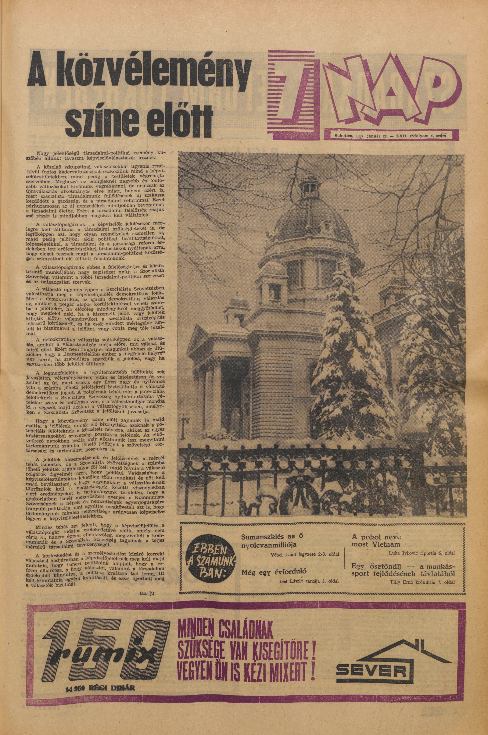 7 Nap, 22. évf. 1967. január 20. 4. sz. 1–20. oldal