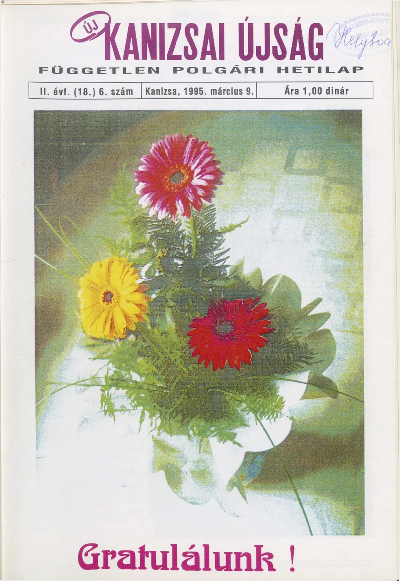 Új Kanizsai Újság, 2. évf. 1995. március 9. 6. sz.
