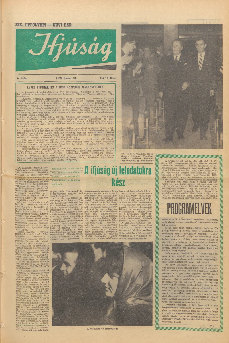 Ifjúság, 19. évf. 1963. január 31. 6. sz.