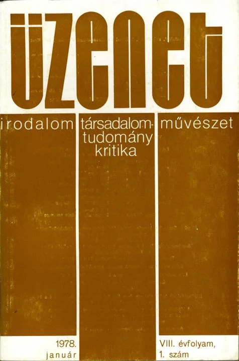 Üzenet, 8. évf. 1978. január. 1. sz. 3–96. oldal