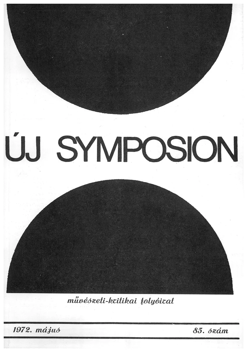 Új Symposion, 8. évf. 1972. május. 85. sz. 222–276. oldal